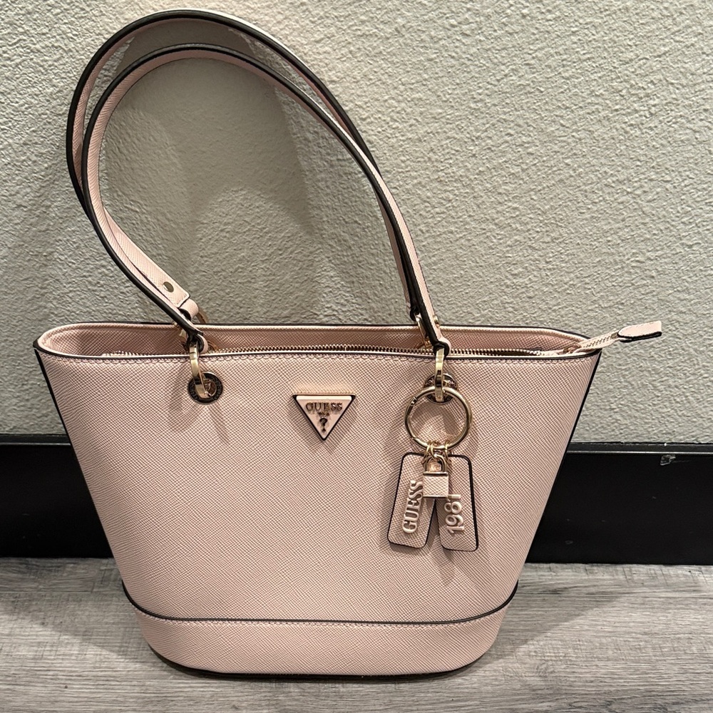 Guess Blush Pink/Gold Tote Bag